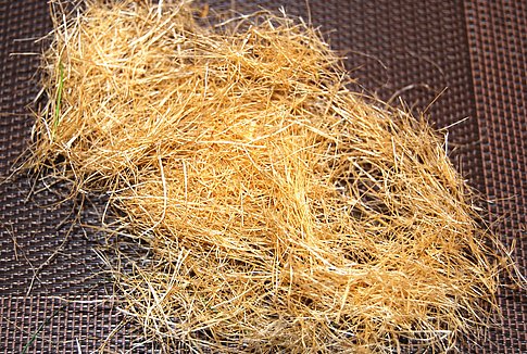 Sisalfasern in einer Nahaufnahme